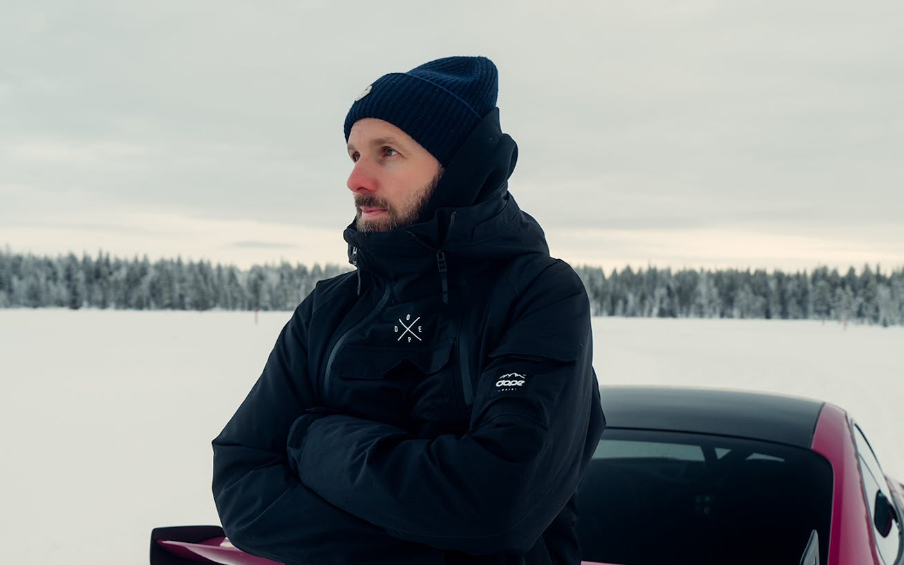 YouTuber Cars With Luke at Porsche Ice Experience, Finland